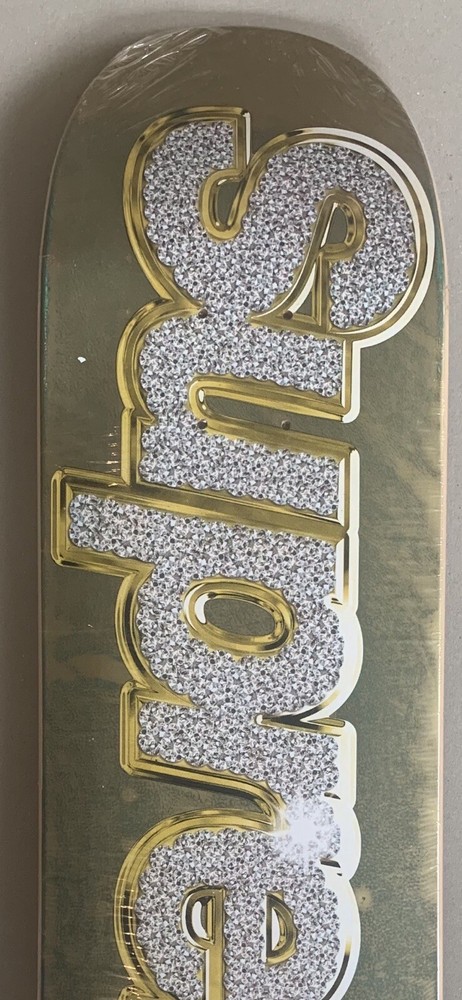 Supreme Bling Box Logo SS13 Skateboard Deck Gold