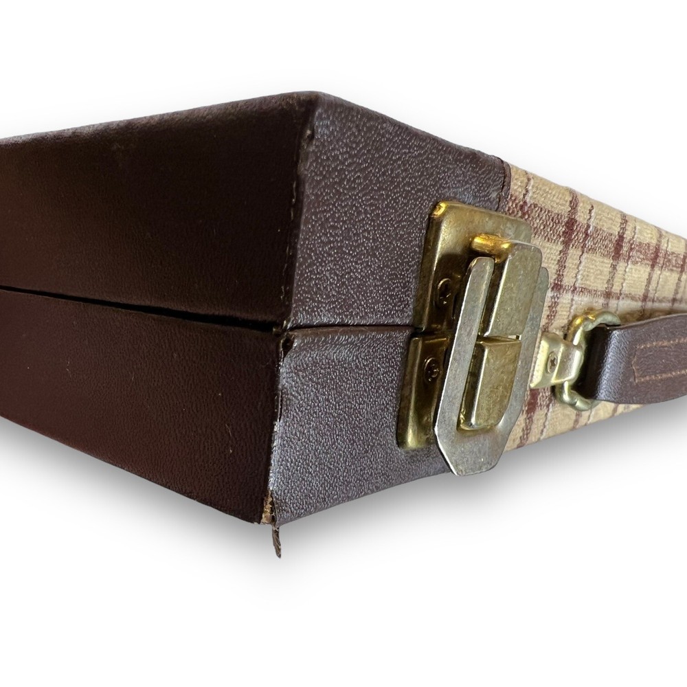 Vintage Backgammon Game Briefcase Canvas Vinyl