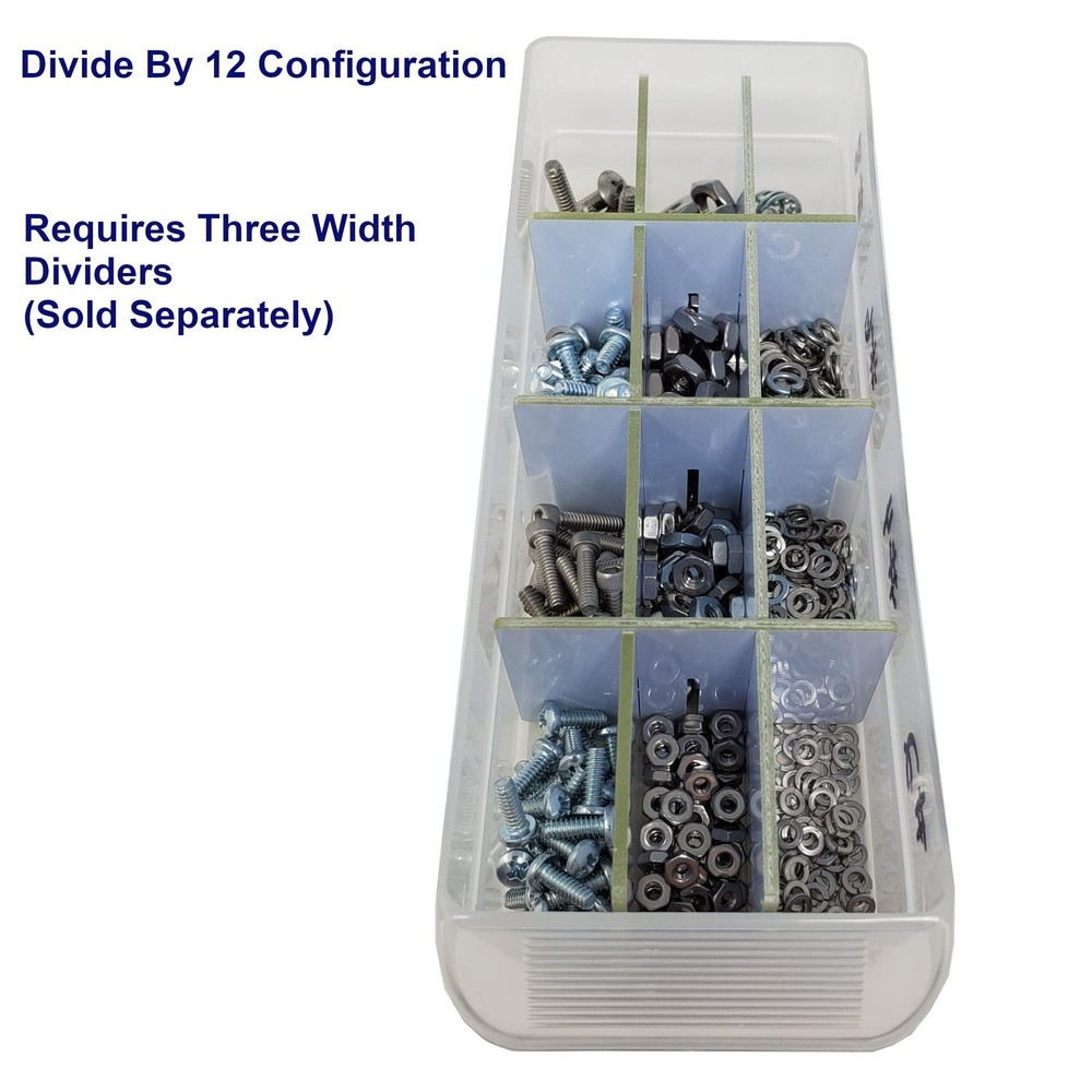 BIN BETTER (16-Pack) Small Drawer Configurable Width Dividers Small, White