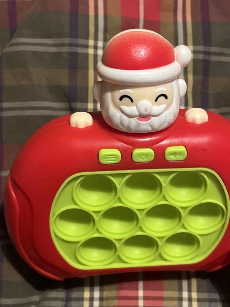 Santa Pop Push it Game Controller Sensory Fidget Toy Electronic Whack Mole