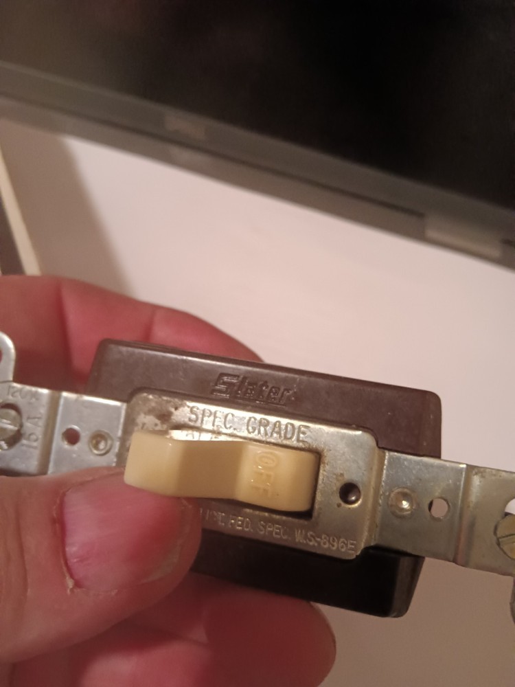 Vintage Slater Electric Light Switch
