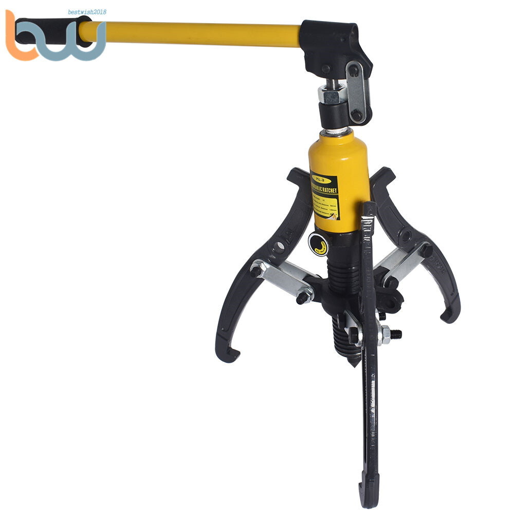 3-Jaws 5T Hydraulic Bearing Gear Puller Wheel Hub Puller Separator Garage Tool