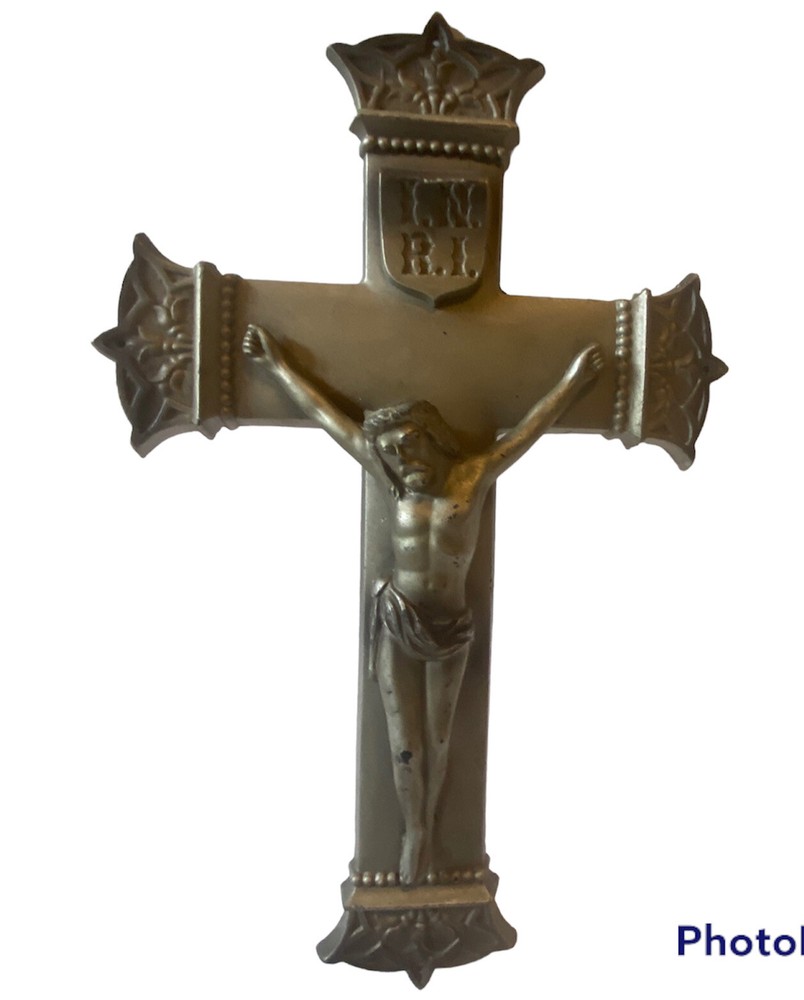 Antique Crucifix Cross Metal