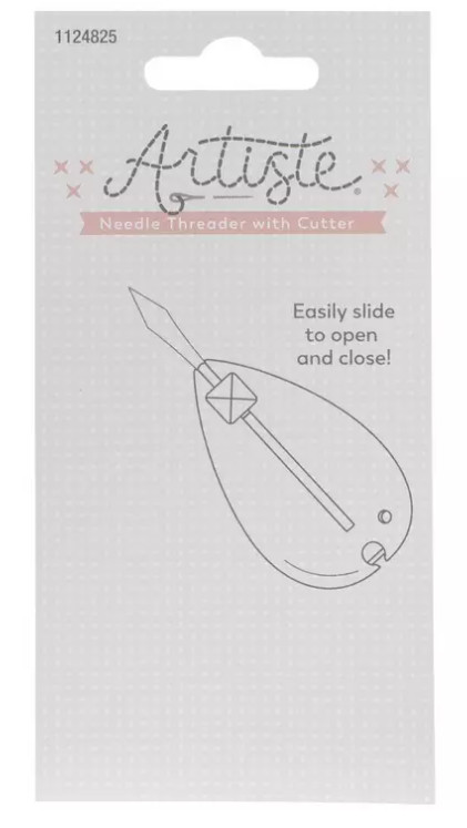 Artiste Pink Needle Threader & Cutter New