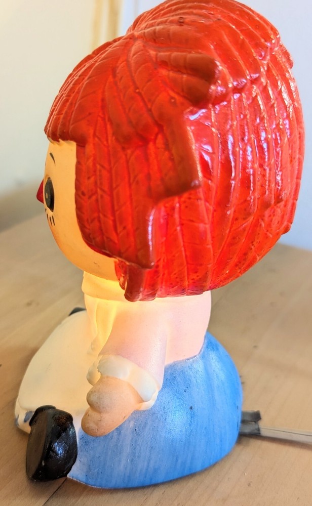 Vintage Lefton Raggety Ann Night Light Excellent Condition Original Light Bulb