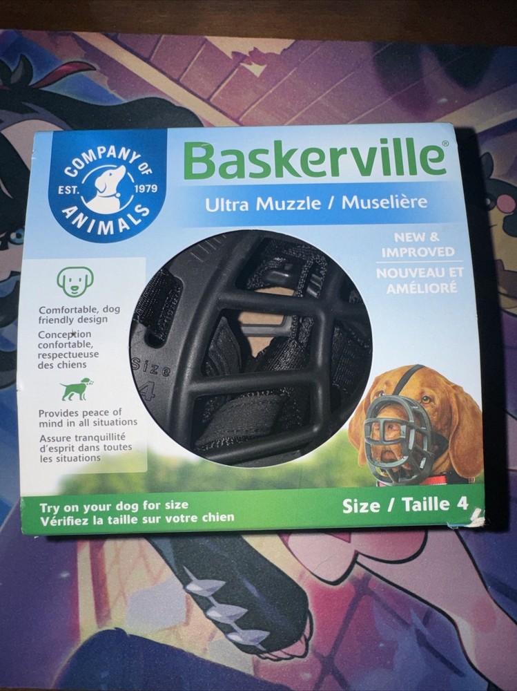 Baskerville Ultra Muzzle Size 4 NEW Treat/drinking Friendly