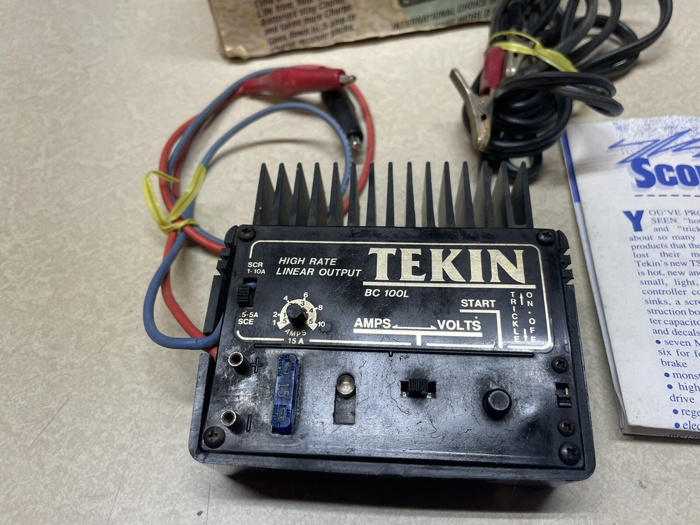 Vintage Tekin BC100L Linear Output Charger Untested
