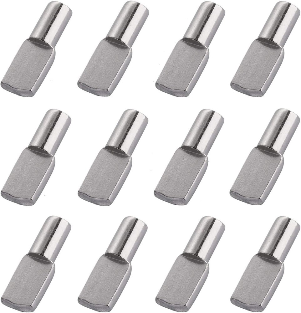 5mm Shelf Pegs - 60 Elegant Spoon Shape Support Pins for Bookcases & Cabinets