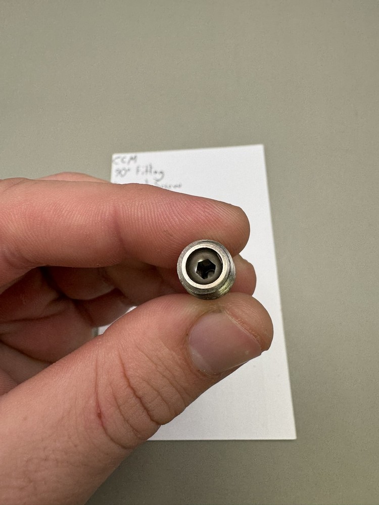 CCM 90 Degree Fitting Plug and Screw