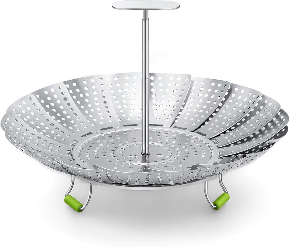 Steamer Basket, 3rd Generation Stainless Steel Vegetable Steamer with Extendable