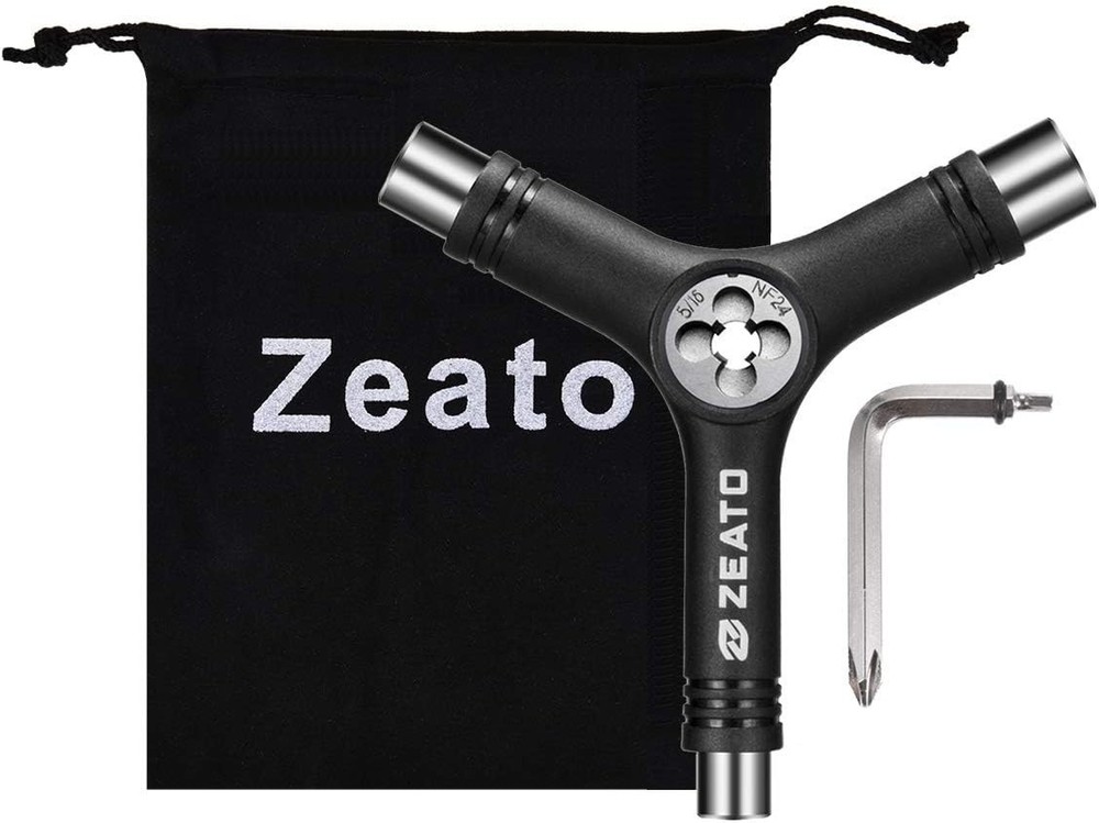All-in-One Portable Skate Tool: T-Type Allen Key & L-Type Screwdriver Accessory