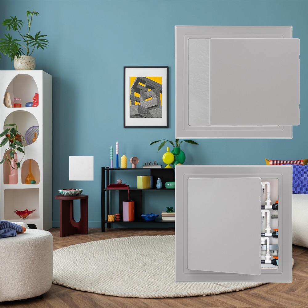 8"x8" Self-Adhesive Access Panel ABS Plumbing Access Doors Grey 200x200mm