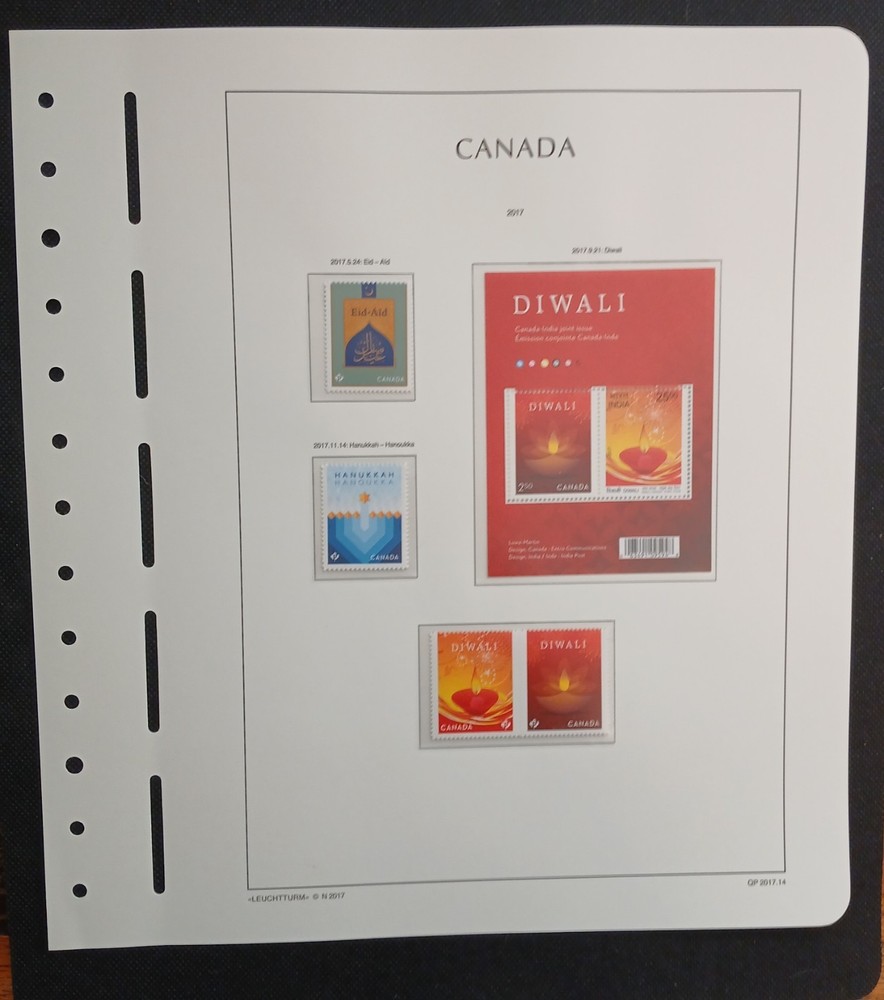 2017 Canada Year Set On Lighthouse/Leuchtturm Hingless Pages