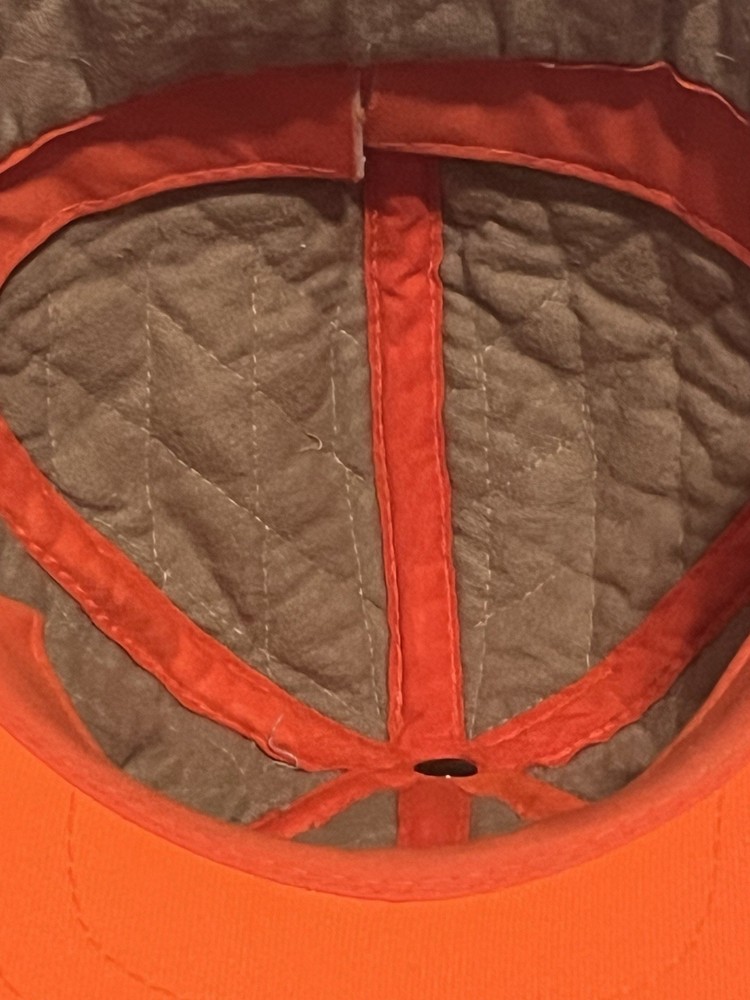 Blaze Orange Hunting Hat With Ear Flaps Size Medium Thinsulate Brand