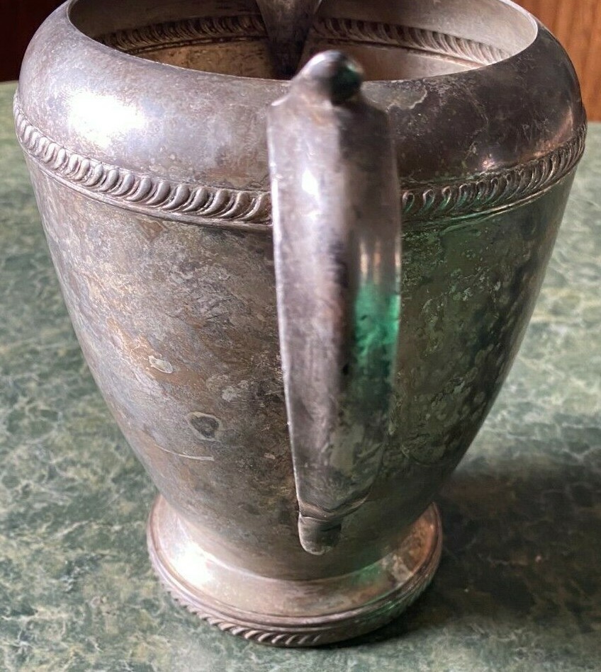 B Rogers Silverplate #1607 Water Pitcher 7" Tall