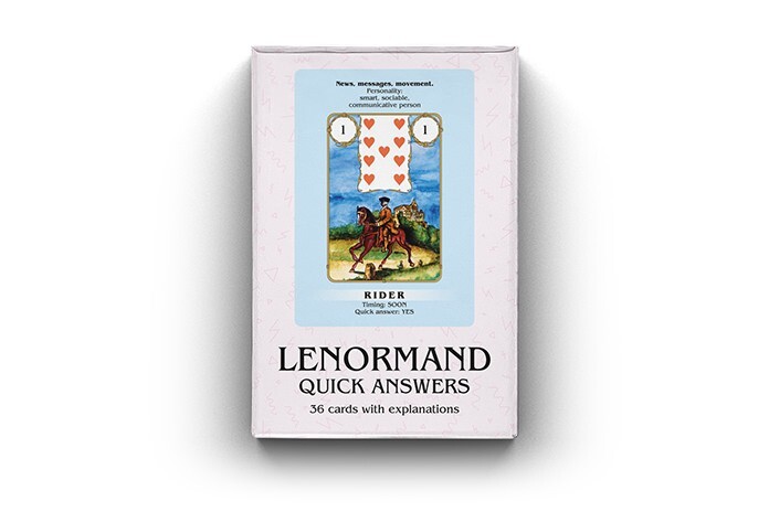 Lenormand: Quick Answers, tutorial Lenormand oracle deck for beginners