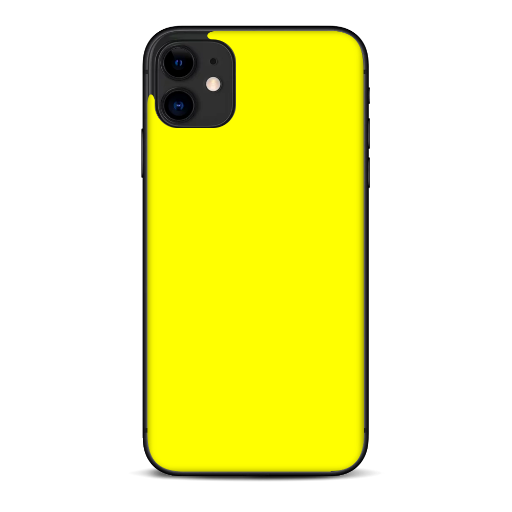 Skins Decal Wrap for Apple iPhone 11 - Bright Yellow