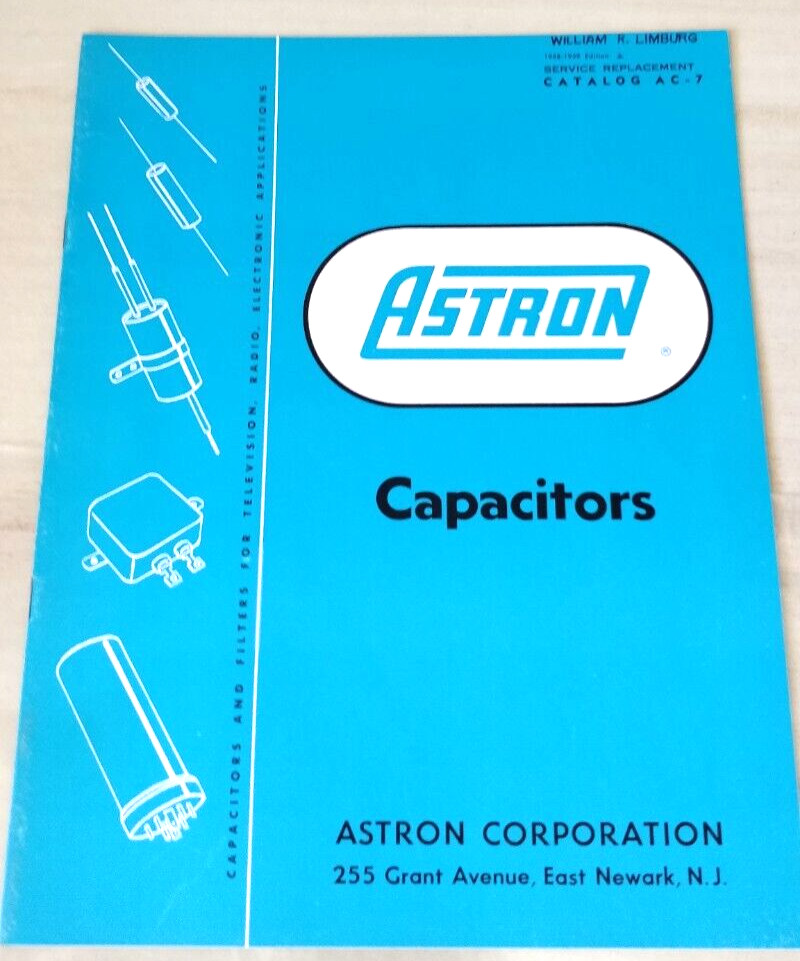 1959 ~ Astron ~ Capacitators ~ catalog AC-7