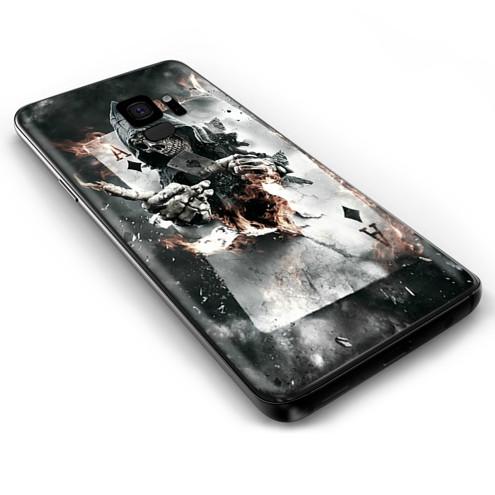 Samsung Galaxy S9 Skins Wrap - Ace Diamonds Grim Reeper Skull