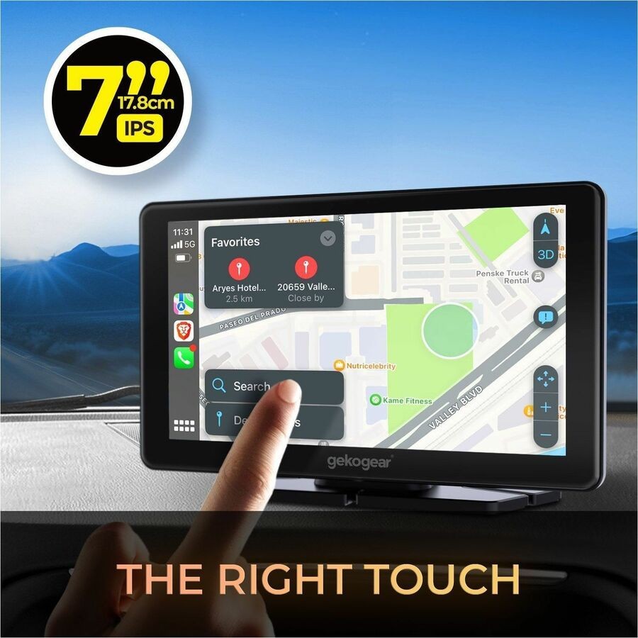 GekoGear Orbit C100 7" Apple CarPlay Android Auto Car Display