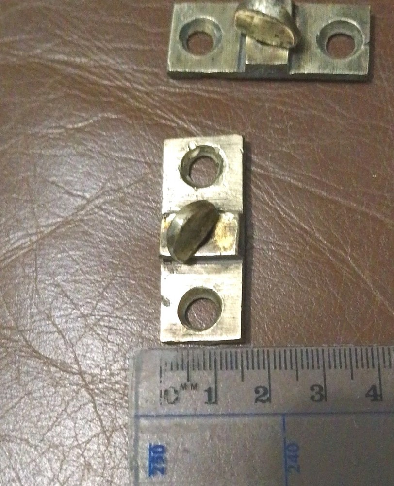 £5@ Old Solid Brass Window Sash Pivot Pins Vintage Hardware Reclaimed