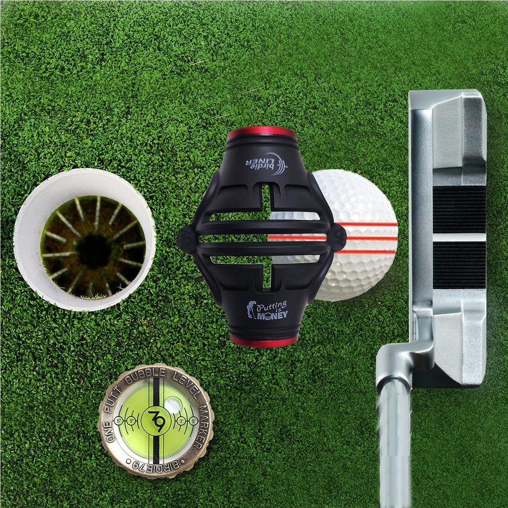 , 360Degree Golf Ball Marker & Slope Reading by Bubble Angle Alignment Tool S...