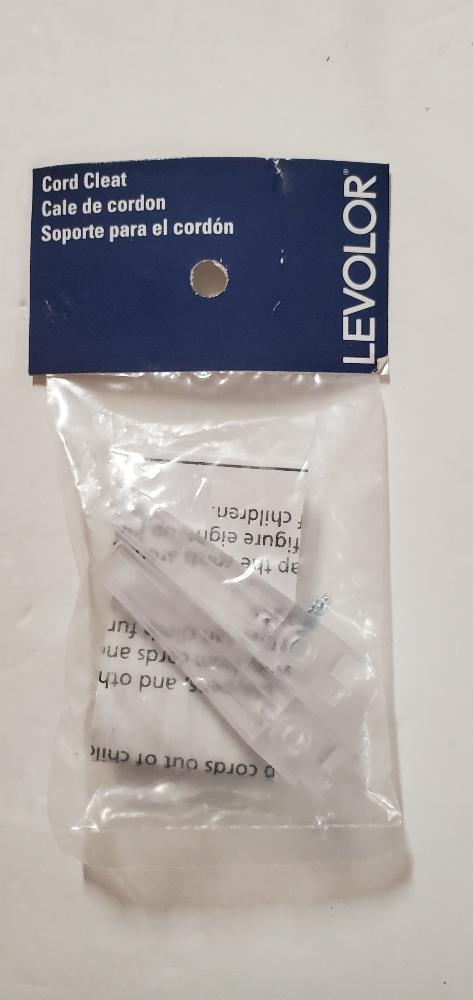Clear Cord Cleat, Plastic Levolor 1933603