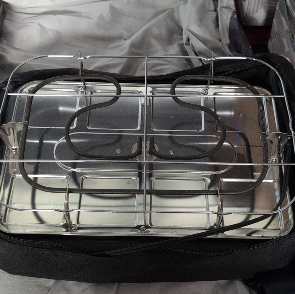 velata rakulette grill Black Red w/ Griddle & Case