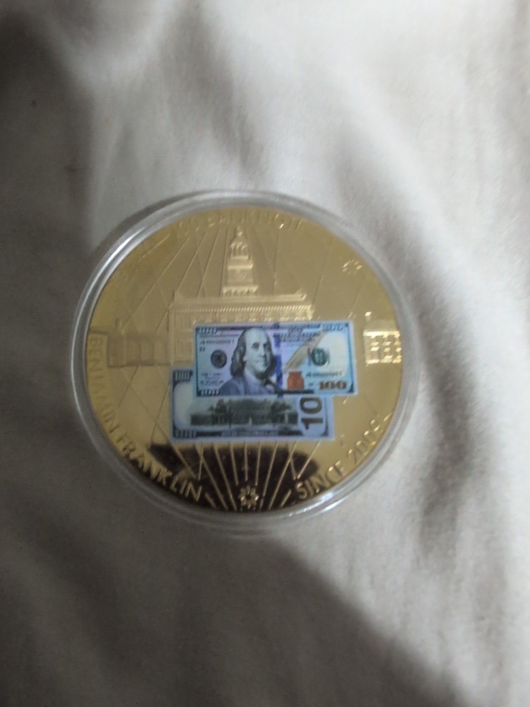 Ben Franklin 100 Dollar Bank Note 2009 Reserve Note Coin Clad