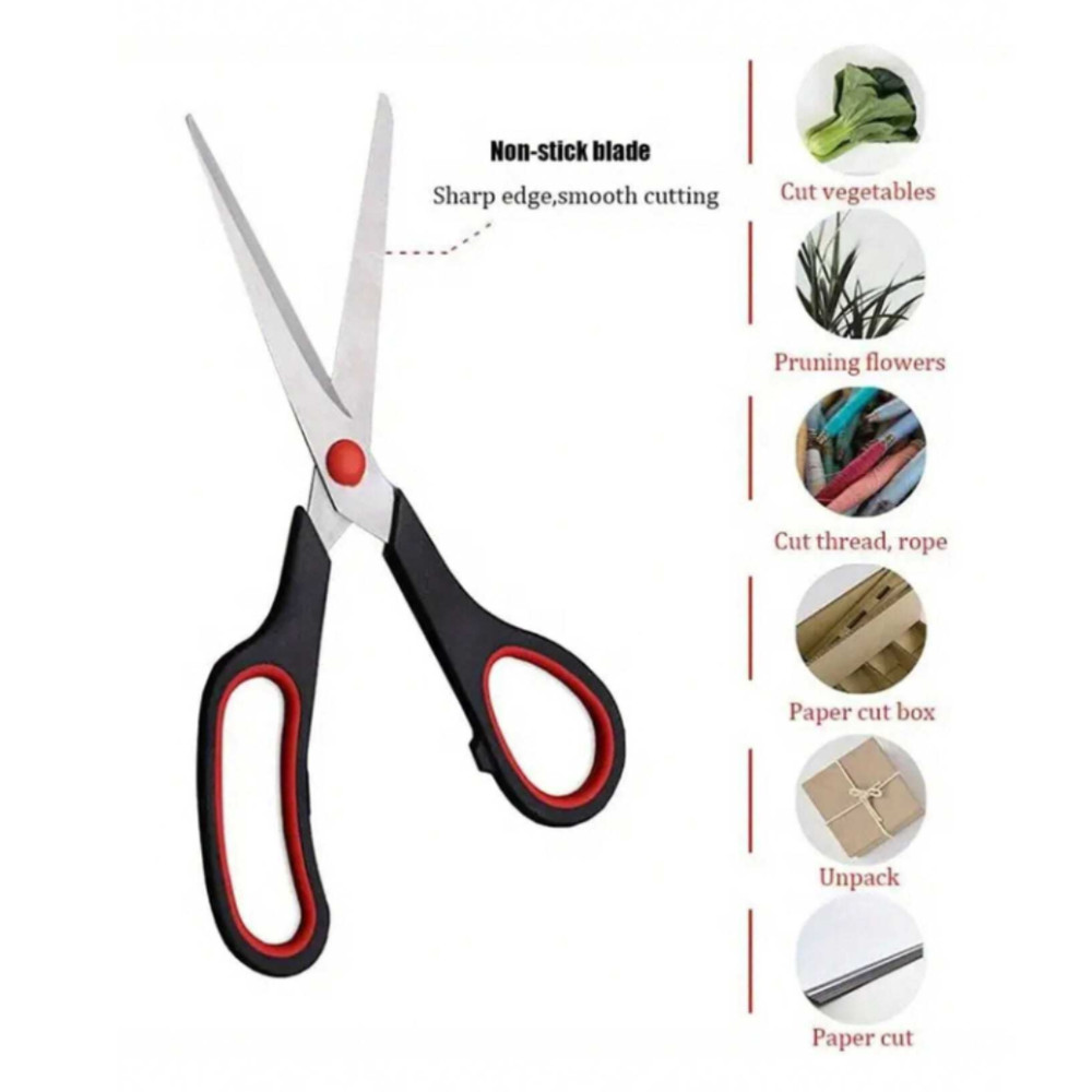 Multipurpose Scissors Comfortable Grip For Office Accessories Sewing Fabric 1 Pc