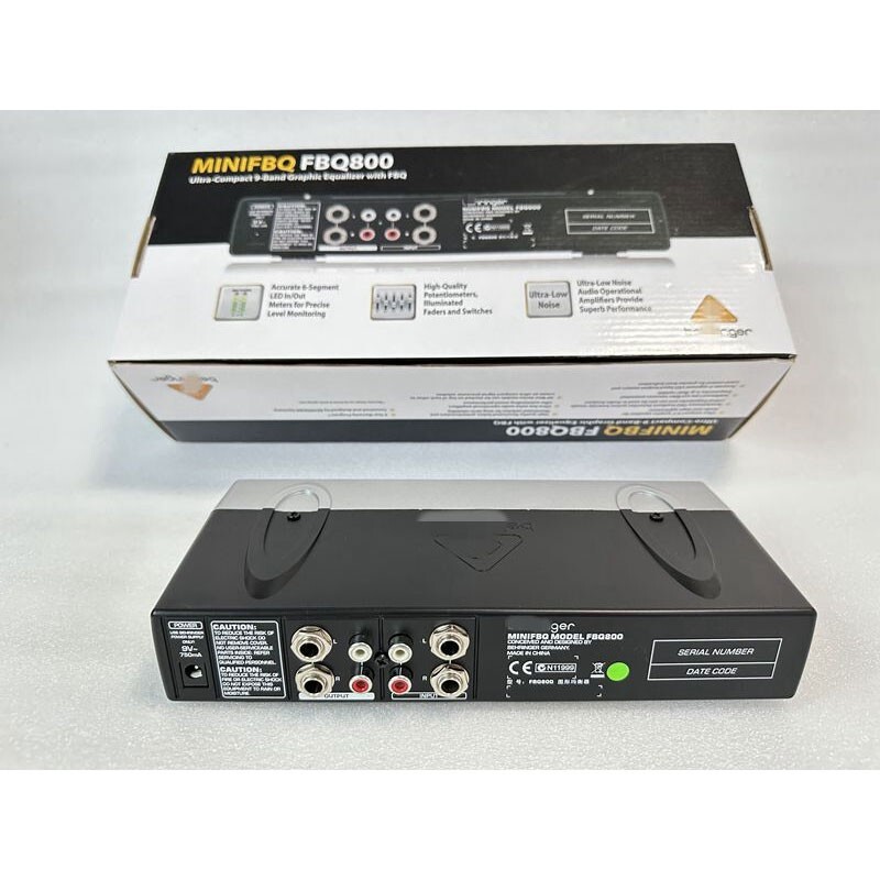 FBQ800 9-Band Graphic EQ Equalizer Anti-howling Audio Equalizer Processor os67