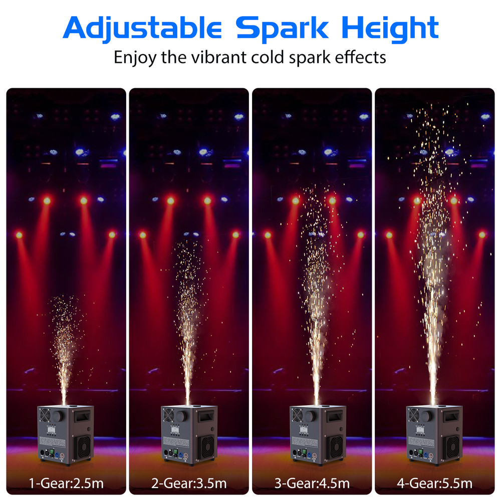 1200W Cold Spark Machine Firework Machine DMX DJ Wedding Stage Effect Machine