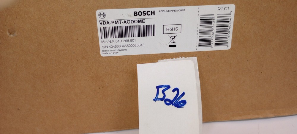 Bosch VDA-PMT-DOME Wall & Pipe Mount NEW