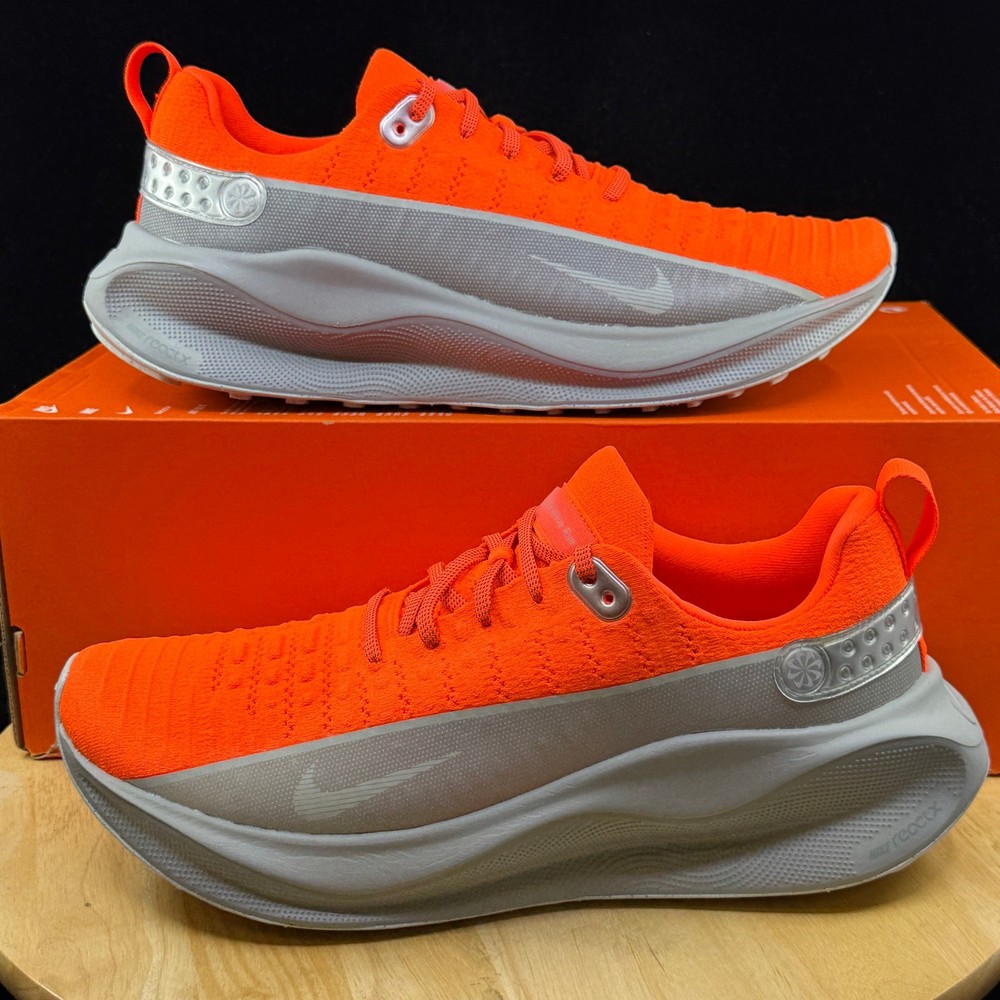 Nike ReactX Infinity Run 4 Mens Size 10.5 Hyper Crimson Light Silver HQ2934 800