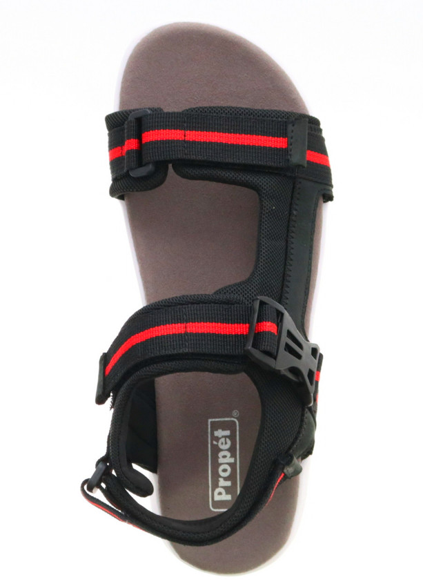 Eli Men's Sandal – Black/Red SIZE 8