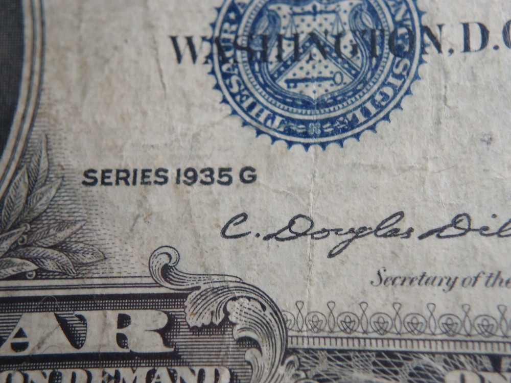 Silver Certificate 1935 Blue Seal One Dollar