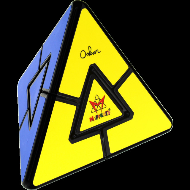 Pyraminx Duo Black Base - Meffert's Rotation Puzzle Brainteaser