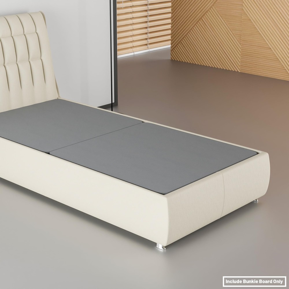 Spring Sleep 1.5in Split Bunkie Board Mattress Bed Support Fully Assembled
