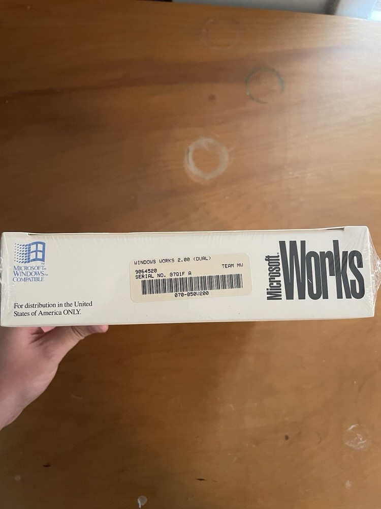 Microsoft Works 2.0 Box Sealed