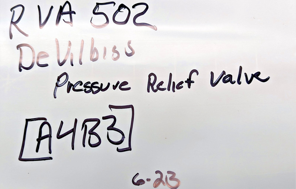 DEVIBISS RVA PRESSURE RELIEF VALVE NEW [A4B3]