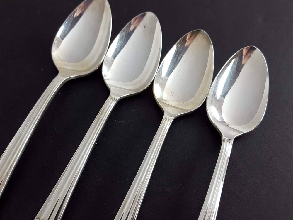 Oneida CORONATION 4 Teaspoons 6-1/8" Community Silverplate Flatware 1936