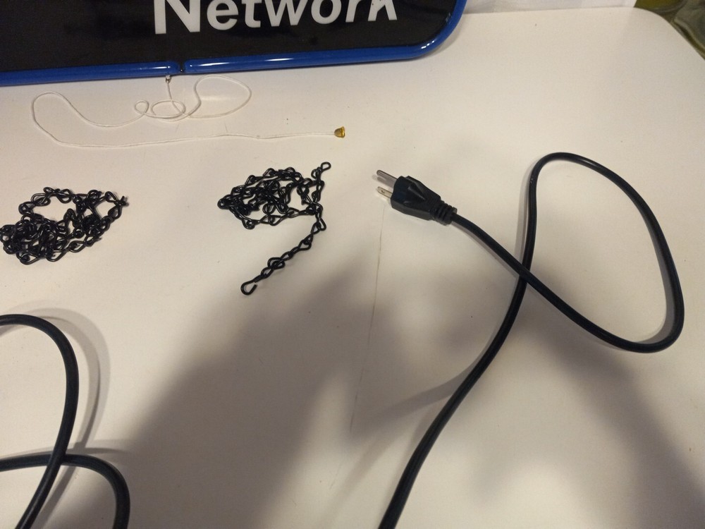 ATM Network Lighted Hanging Sign Pull Chain Store Sign Business