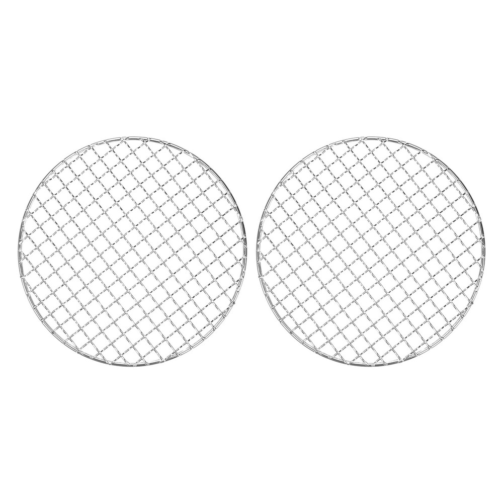 2-Pack Cooling Rack, 8" Round Stainless Steel Baking Rack [Silver]