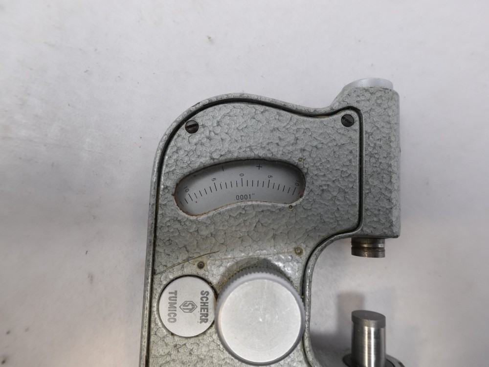Scherr Tumico Indicating Snap Micrometer 0 - 1" Range, .0001" Grad. Carbide HM7