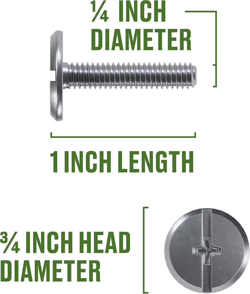 Group Combo Sidewalk Bolt, Hurricane Hardware, 25 Pieces, Rust-Resistant, Durabl