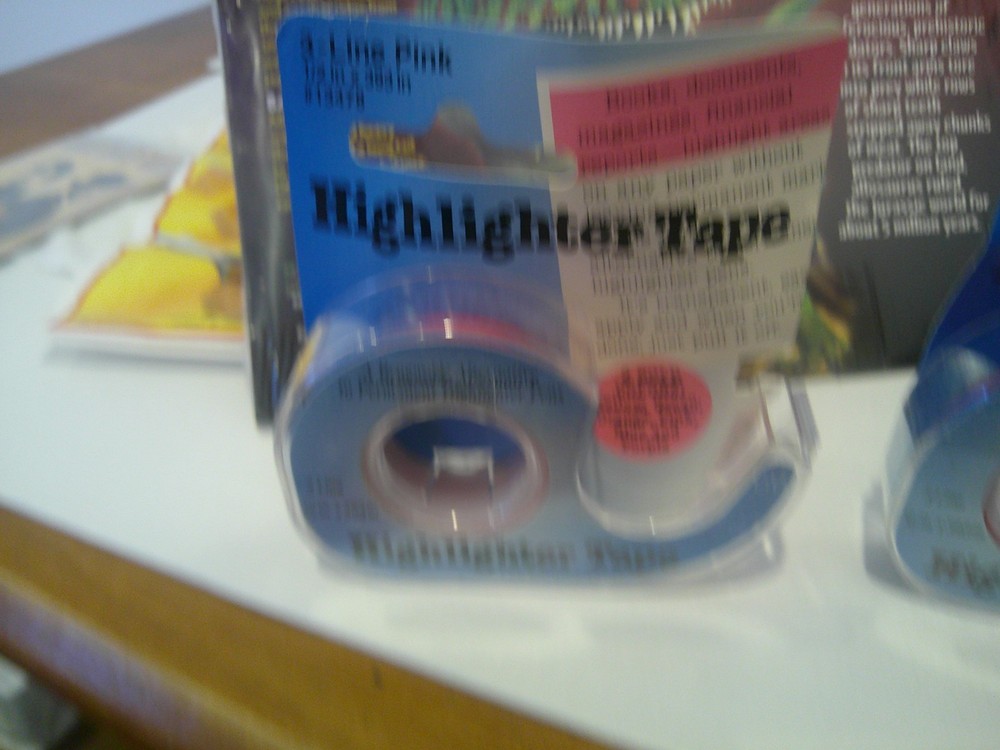 Removable Highlighter Tape 2 - 3-LINE PINK