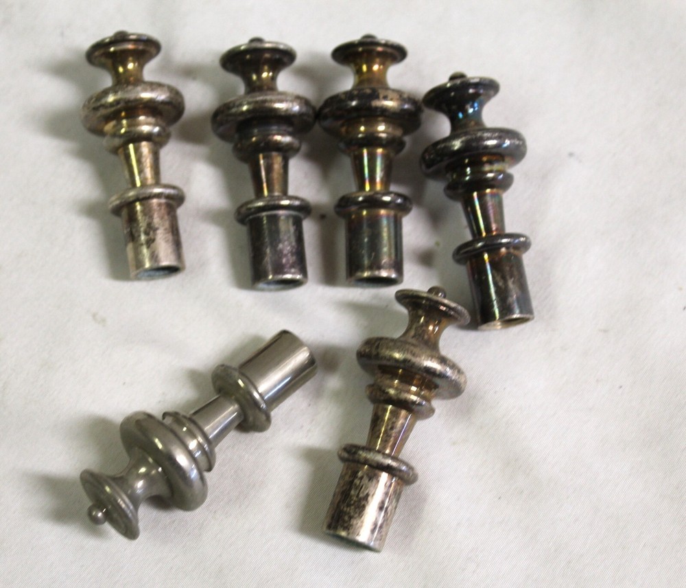 Lamp Finials , Solid ,Silver finish , Asian design