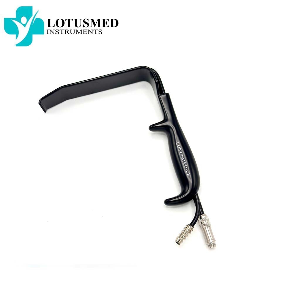 Fiber Optic Tebbets Breast Retractor Black Insulated