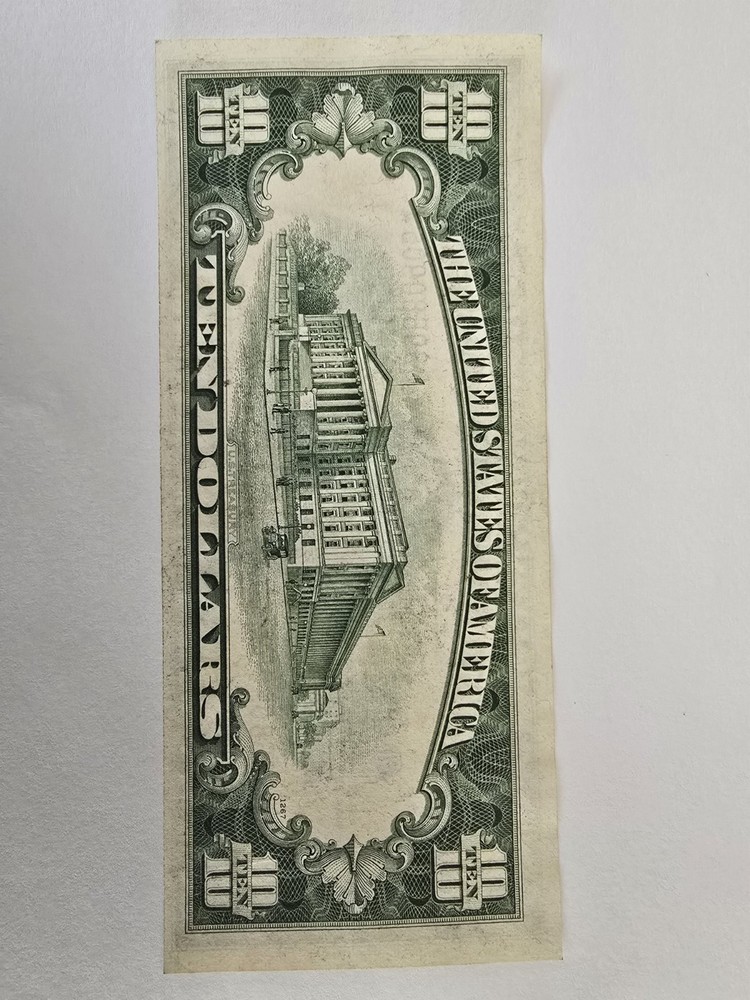 1934-A $10 Silver Certificate Currency Note Blue Seal