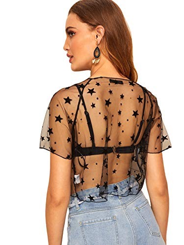 womens Medium Black-star